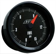 AEM 30-5144 Fuel Pressure Gauge 0-15PSI with Analog Face