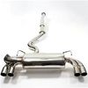 AVO avoS2D11M3KBTWNT 3" Stainless Steel Cat Back Exhaust 11+ Subaru STI / WRX Sedan