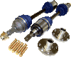 DriveShaft HY45 600HP Level 3.9 Axle/Hub Kit Honda Civic EG/EK (ABS Hubs) H-Series
