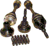 DriveShaft RA7295X5/RA7295X5 1100HP Level 5 Direct Bolt-In Axles W/ Female Inner 03-06 Dodge Viper