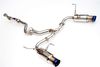 Invidia HS11STIGTT N1 Twin Outlet Single Layer Titanium Tip Cat-Back Exhaust 08-Up Subaru WRX/STI Sedan