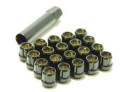 Muteki 31885B Open-Ended Lug Nuts 12x1.25mm Black