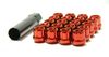 Muteki 31885R Open-Ended Lug Nuts 12x1.25mm Red