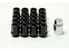 MXP MXPYKY3B X-Dura Lug Open-Ended Lug Nuts 12x1.25mm Black