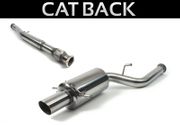 Perrin PSP-EXT-305BR Single Tip Cat-Back Exhaust Brushed 02-07 Subaru