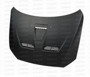 Seibon HD0809MITEVOX-OE-DRY OEM-Style Dry Carbon Hood 08-10 Mitsubishi Lancer EVO X