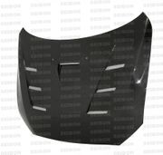 Seibon HD0809MITEVOX-TS Carbon Fiber TS-Style Hood 08-10 Mitsubhishi Lancer EVO X