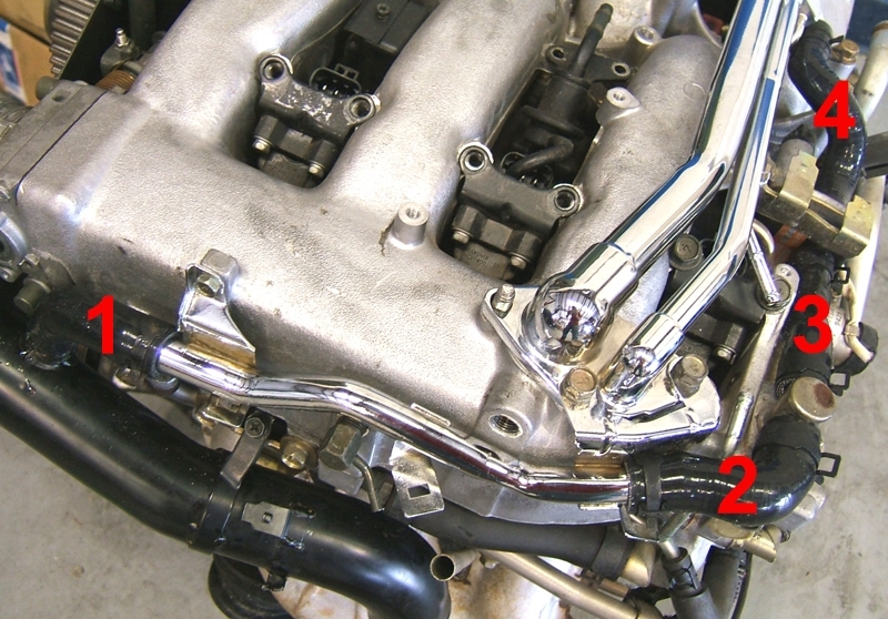 1990-1996 Nissan 300zx Silicone AAC Valve & Regulator Hose Kit