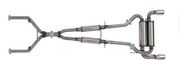 Stillen 504402 Dual Exhaust System W/ Dual Wall Tips 08+ Infiniti G37