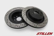 Stillen INF3101XS Rear Cross Drilled & Slotted Brake Rotors 05-07 Infiniti G35