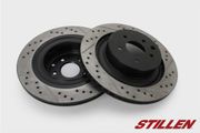 Stillen INF3401XS Rear Cross Drilled & Slotted Brake Rotors 08-10 Infiniti G37