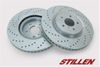 Stillen INF3500 Front Cross Drilled Brake Rotors 09-10 Nissan 370Z