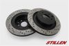 Stillen INF3501XS Rear Cross Drilled & Slotted Brake Rotors 08-10 Infiniti G37