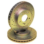 Stillen NIS2000 Front Cross Drilled Brake Rotors 93-01 Nissan Altima