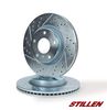 Stillen NIS3520XS Front Cross Drilled & Slotted Brake Rotors 03-05 Nissan 350Z