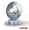 Stillen NIS3521XS Rear Cross Drilled & Slotted Brake Rotors 03-05 Infiniti G35