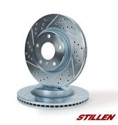 Stillen NIS4002XS Rear Cross Drilled & Slotted Brake Rotors 94-03 Nissan Maxima