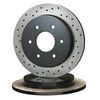 Stillen NIS6001 Rear Cross Drilled Brake Rotors 04-11 Nissan Armada