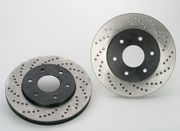 Stillen NIS6100 Front Cross Drilled Brake Rotors 06-07 Infiniti QX56