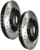 StopTech 128.42074 Front Cross Drilled Rotors 8/02-03 Infiniti G35