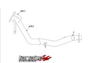 Tanabe T50140 Down Pipe 08-09 Subaru Impreza WRX