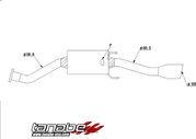 Tanabe T70148A Cat-Back Exhaust System 09-09 Honda Insight