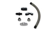 Vibrant 10281 Universal Oil Drain Kit GT Series Turbos - 12" Long Line