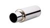 Vibrant 1091 TPV Turbo Muffler w/ 4" Round Straight Cut Tip - 4" Inlet - 23" Long
