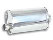 Vibrant 1106 Streetpower Oval Muffler 2.5" Inlet/Outlet - Offset-Center