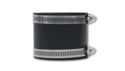 Vibrant 12700 3" ID x 3" Long Non Reinforced Silicone Sleeve - Black