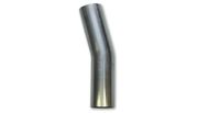 Vibrant 13128 2.25" O.D. T304 Stainless Steel 15 Degree Mandrel Bend