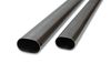 Vibrant 13183 3.5" Oval Nominal T304 Stainless Steel Straight Tubing - 5 Feet Long