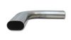 Vibrant 13194 3.5" Oval Nominal T304 Stainless Steel 90 Degree Mandrel Bend, 6" x 6" Leg