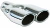 Vibrant 1335 Dual 3-1/4" x 2 3/4" Oval Stainless Steel Exhaust Tip