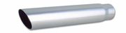 Vibrant 1551 3" Round Stainless Steel Tip w/ Slash Cut - 2.5" Inlet, 18" Long