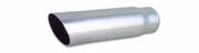 Vibrant 1558 3" Round Stainless Steel Tip w/ Slash Cut - 2.25" Inlet, 11" Long
