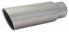 Vibrant 1562 5" Round Stainless Steel Tip w/ Slash Cut - 4" Inlet, 11" Long