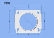 Vibrant 1997 Mass Air Flow Sensor Adapter Plate Nissan Applications