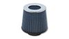 Vibrant 2161C Open Funnel Performance Air Filter - 4.5" Inlet I.D. - Chrome Cap