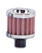 Vibrant 2164 Crankcase Breather Filter w/ Chrome Cap - 3/4" (19mm) Inlet I.D.