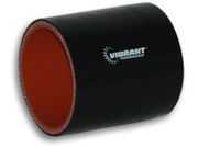 Vibrant 2726 4 Ply Silicone Sleeve - 1.25" I.D. x 3" Long - Black