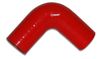 Vibrant 2743R 4 Ply 90 Degree Elbow Connector - 2.75" I.D. x 8" Leg Length - Red