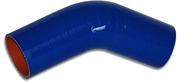 Vibrant 2758B 4 Ply 45 Degree Elbow Connector - 4.5" I.D. x 6" Leg Length - Blue