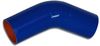 Vibrant 2759B 4 Ply 45 Degree Elbow Connector - 1.5" I.D. x 6" Leg Length - Blue