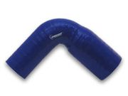 Vibrant 2781B 4 Ply Silicone 90 Degree Transition Elbow - 2.5" ID x 2.75" ID x 8" Leg Length - Blue