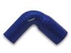 Vibrant 2781B 4 Ply Silicone 90 Degree Transition Elbow - 2.5" ID x 2.75" ID x 8" Leg Length - Blue