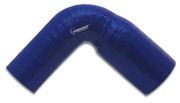 Vibrant 2782B 4 Ply Silicone 90 Degree Transition Elbow - 2.5" ID x 3" ID x 8" Leg Length - Blue
