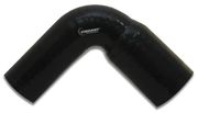 Vibrant 2783 4 Ply Silicone 90 Degree Transition Elbow - 2.75" ID x 3" ID x 8" Leg Length - Black
