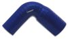 Vibrant 2783B 4 Ply Silicone 90 Degree Transition Elbow - 2.75" ID x 3" ID x 8" Leg Length - Blue