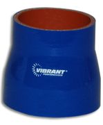Vibrant 2837B 4 Ply Reducer Coupling - 4" x 4.5" x 3" Long - Blue